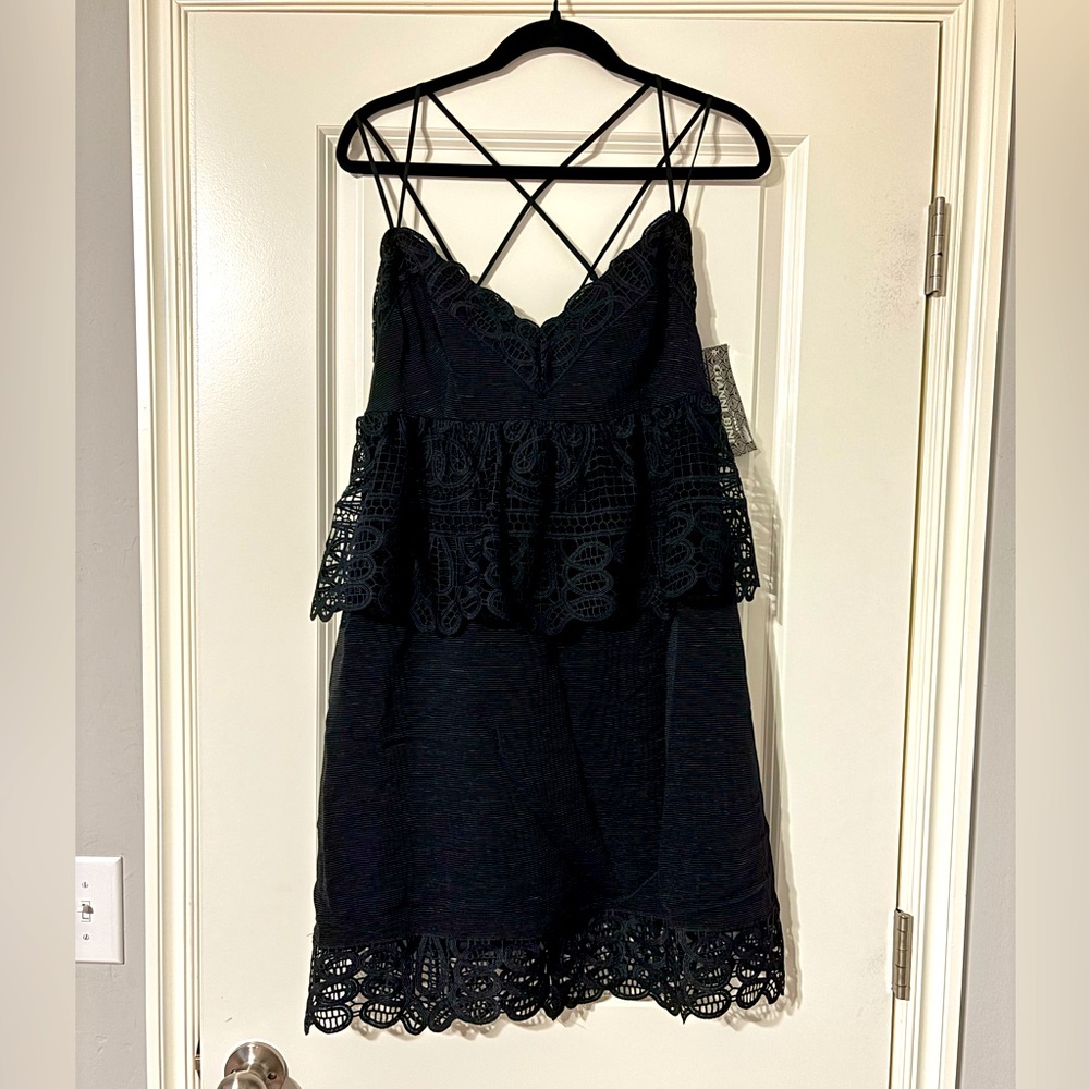 Strappy Black Lace Gianni Bini dress
